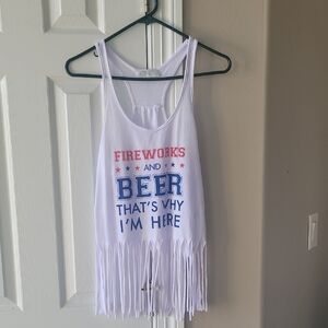 Icing White 4th Of July Tank Top